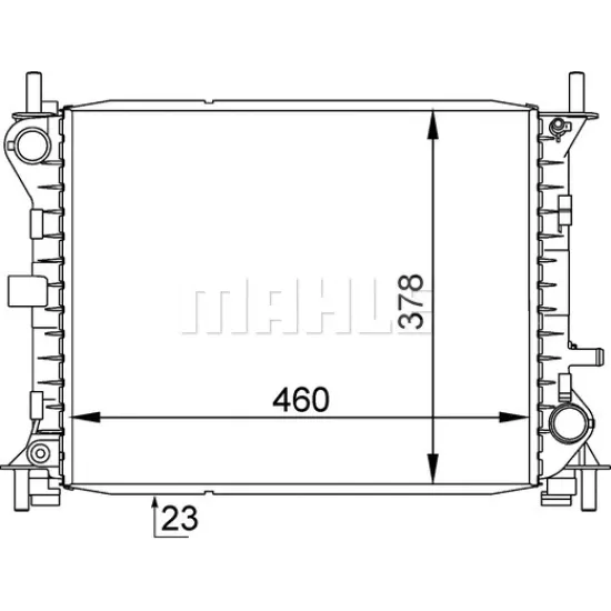 SU RADYATORU (FORD ESCORT CLX ) 8MK376754-771