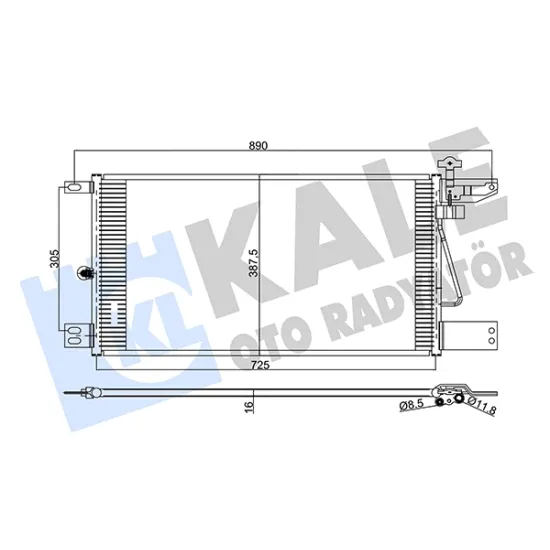 KONDENSER (KLIMA) RADYATORU SCANIA P, G, R, T SERILER 2004 VE SONRASI