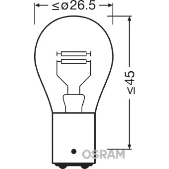 12V P21W/5 21/5 Watt 1016 STANDART ISIK UZUN OMUR