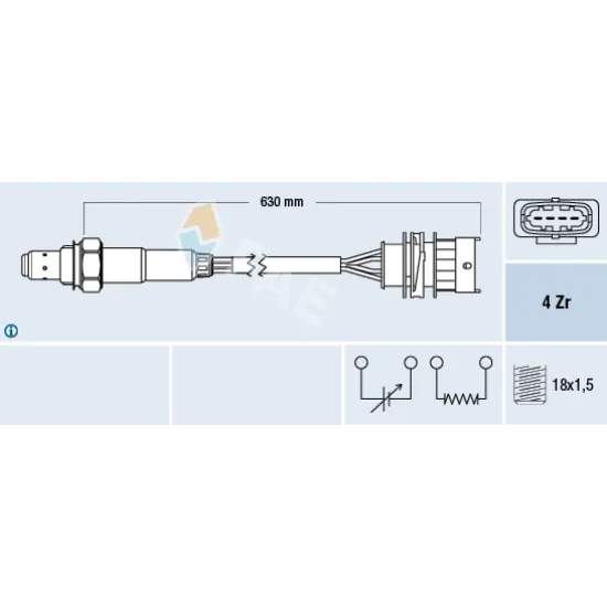 LAMBDA SENSORU ASTRA.G-VECTRA.B 1.6 16V *Z16XE* (P1)