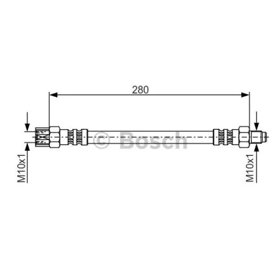 FREN HORTUMU ARKA 280MM