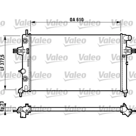 RADYATOR KLIMALI MEKANIK OTOMATIK ( OPEL ASTRA G 1.4 1.6 1.8 98 )