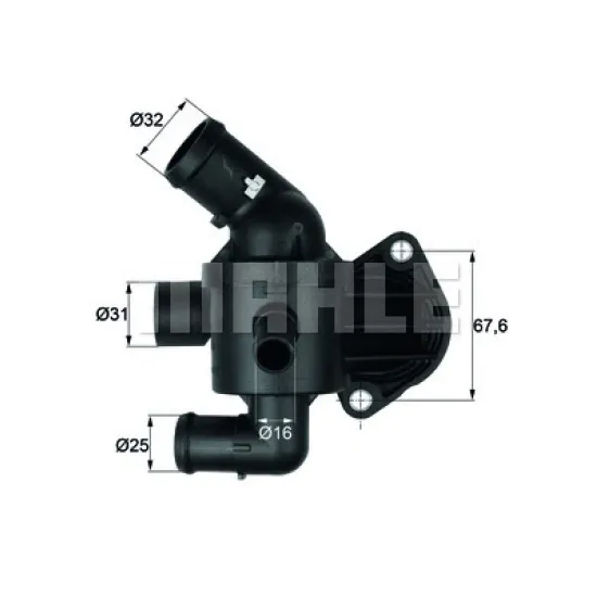 TERMOSTAT 87C° (VW GOLF - CADDY - JETTA -PASSAT-TIGUAN / AUDI A1-A3 / SKODA YETI -OCTAVIA 2.0TDI)