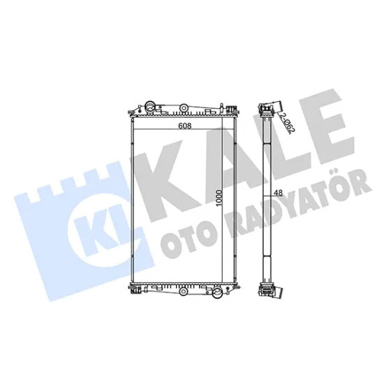 MOTOR SU RADYATORU DAF CF 85 FA / CF 85 FAR / CF 85 FAG / CF 85 FAT / CF 85 FAC / CF 85 FAX / CF 85 FAD (CERCEVESIZ)