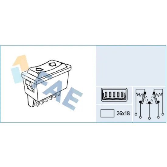 CAM ACMA ANAHTARI UNUVERSAL OKLU 5 PIN