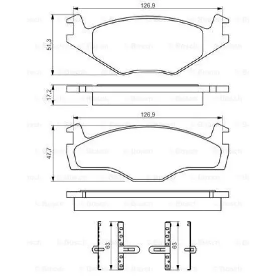 ON FREN BALATASI- (VW POLO 82-00 POLO CLS 96-00 SEAT IBIZA 93-99)