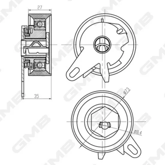 TRIGER GERGI RULMANI (VW LT 07-07 TRANSPORTER 95-04 AUDI A100 95 A6 95-97) ANJ-AJA-ACV