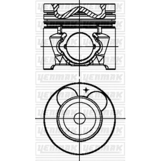 PISTON+SGM (ADET) STD 06-11 ACCENT.ERA-GETZ DIZEL *75* 