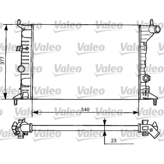 RADYATOR SU KLIMASIZ MEKANIK ( OPEL VECTRA B 1.8 2.0 99 )