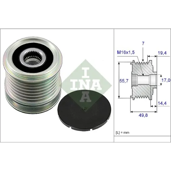 ALTERNATOR KASNAGI - ( MERCEDES C-CLASS C180,C200 KOMPRESSOR 02-)