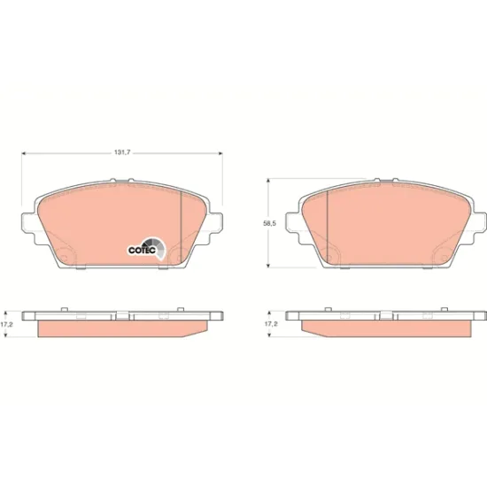 BALATA FREN ON-(NISSAN PRIMERA-P12 03/10 / HONDA ACCORD 98/03 )