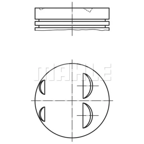 MOTOR PISTON SEGMAN MEGANE II CLIO II CLIO III MODUS SCENIC II (K4J) 1,4 (79,50mm) / (STD)