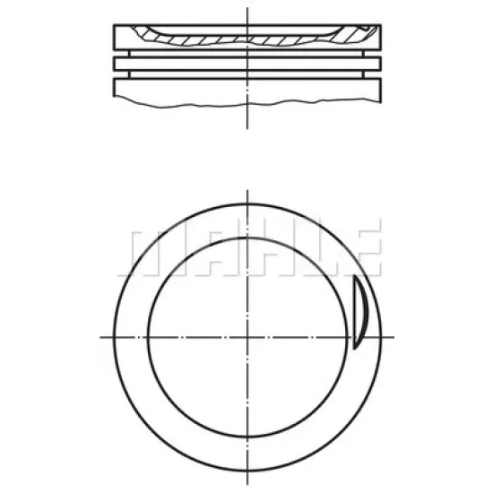 PISTON+SEGMAN 71,50 X 1,5 X 1,5 X 3 - G4EH - STD