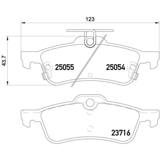 BALATA FREN ARKA-(HONDA CIVIC 2012// SEDAN )