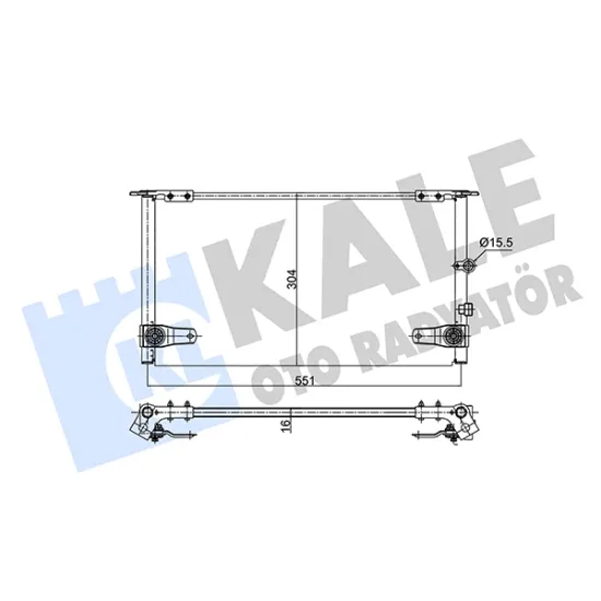 KLIMA RADYATORU TOYOTA HILUX PICKUP 2,5 D4D 2001 > 2005