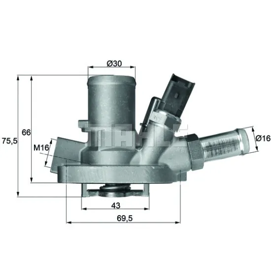 TERMOSTAT 80C G101980 ( FIAT LINEA - BRAVO - GRANDE PUNTO 1.4T-JET 07- )