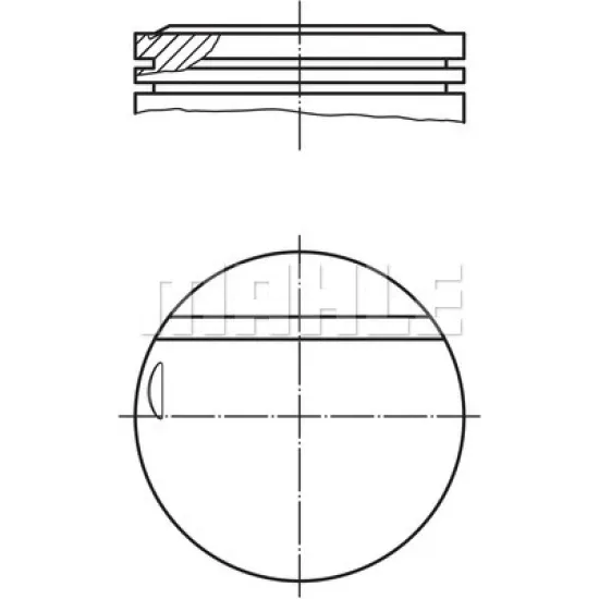 PISTON + SEGMAN 0.40 84MM ( FIAT TEMPRA / TIPO 2.0 IE 8V 93-95 )