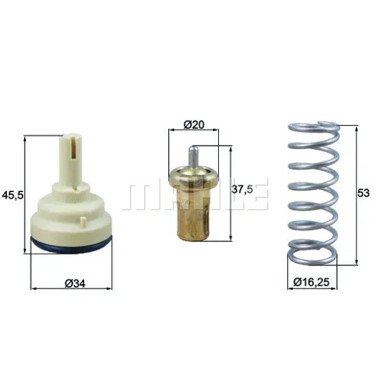 TERMOSTAT 105C VW EOS GOLF V JETTA IV PASSAT B6 SKODA RAPID SEAT ALTEA TOLEDO III