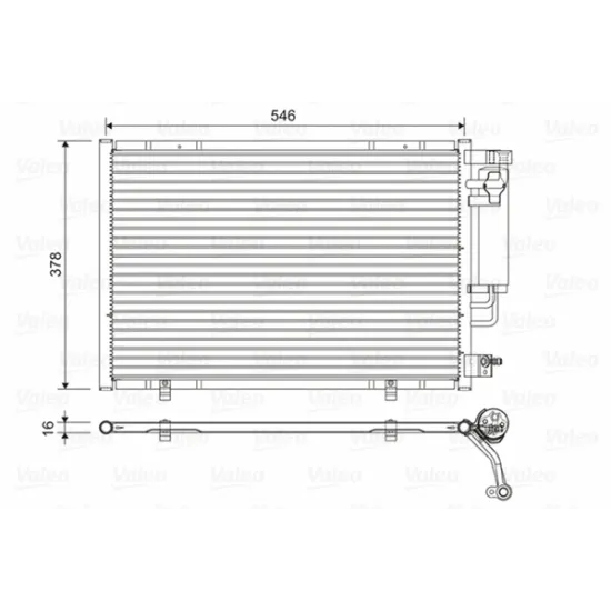 KLİMA RADYATÖRÜ FORD FIESTA V12-