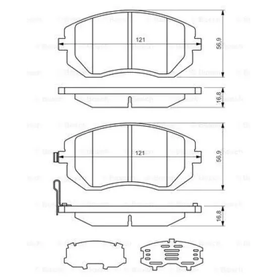 BALATA FREN ON-(SUBARU FORESTER 02/08 2.5 T /IMPREZA 00/08 2.0-2.5 /LEGACY 00/08 2.0-2.5 )