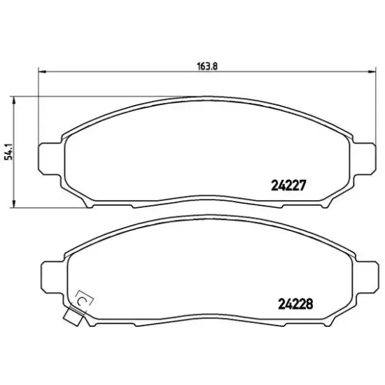 FREN BALATASI ON NISSAN NAVARA 04-10 PATFINDER 05-11 17 JANT