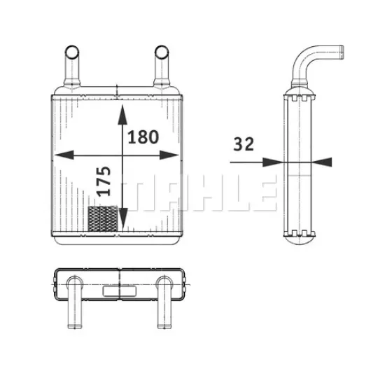 KALORIFER RADYATORU ARKA VIANO W639 03> VITO W639 03>