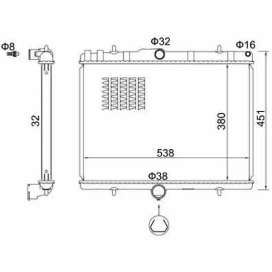 RADYATOR 07> EXPERT-SCD-JUMPY 1.6hdi-2.0hdi