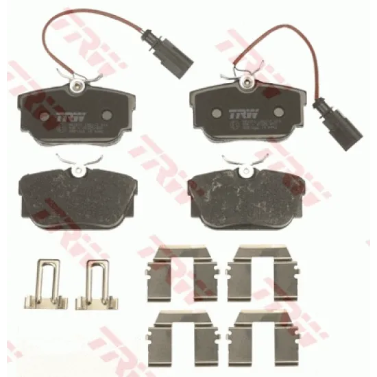 ARKA FREN BALATASI-KABLOLU- (VW TRANSPORTER 97-04 SHARAN 01-10 SEAT ALHAMBRA 03-10)