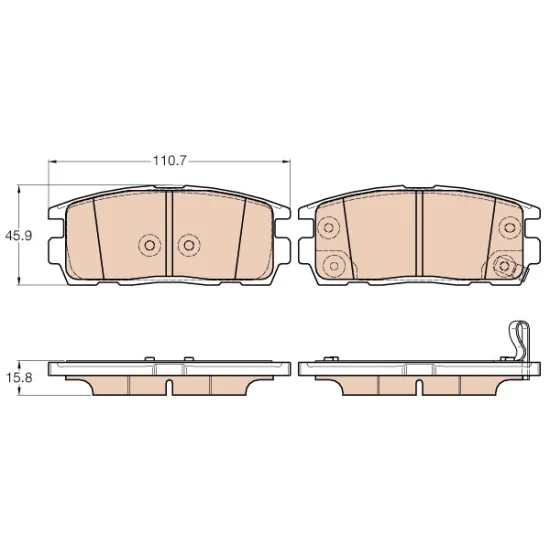 BALATA FREN ARKA-(CHEVROLET CAPTIVA 2012///OPEL ANTARA 2012// )