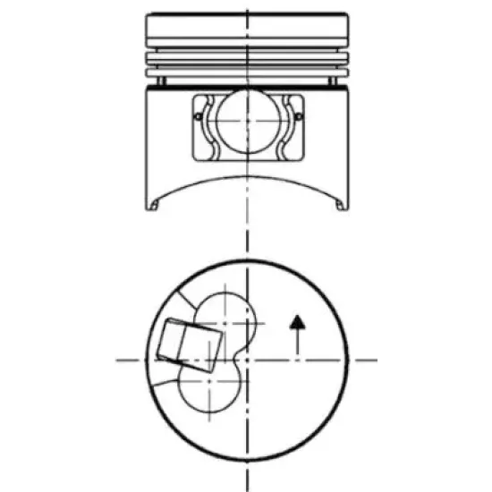 PISTON+SEGMAN STD-(0.20) (91.10)-(HYUNDAI STAREX 03/08/H100 04//KIA BONGO 04/10 2.5TCI )2-4 PISTON