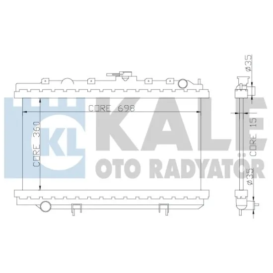 MOTOR SU RADYATORU NISSAN PRIMERA P11 2.0 1996-2001 OTOMATIK