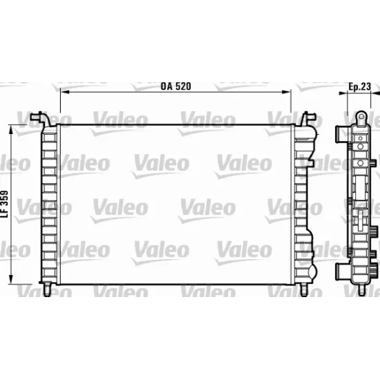 RADYATOR FIAT PALIO ALBEA 1.2 98-/ 1.4 96-/