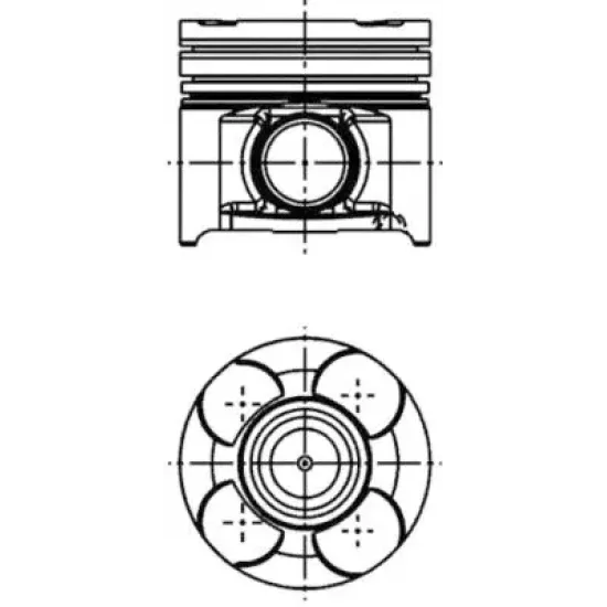 PISTON SEGMAN STD 82MM VECTRA C 1.9 CDTI 16V Z 19 DTH