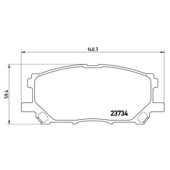 ON FREN BALATASI ( LEXUS RX 300 03- ) Low-Met