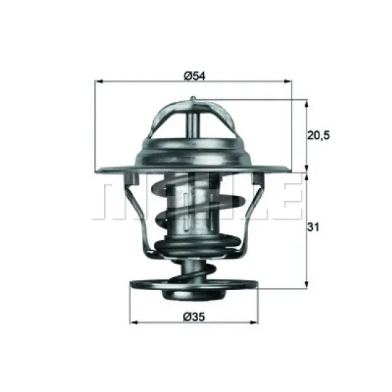 TERMOSTAT (80°) LAGUNA ASTRA GOLF JETTA PASSAT CORDOBA IBIZA TOLEDO CADDY