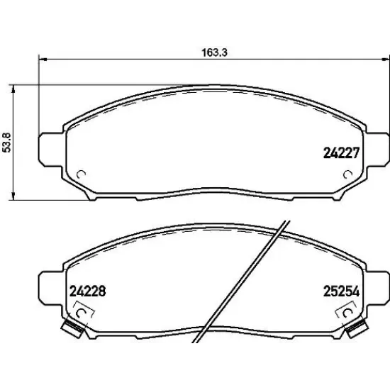 FREN BALATASI ON NISSAN NAVARA 04-10 PATFINDER 05-11 17 JANT