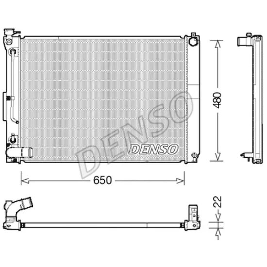 SU RADYATORU LEXUS RX -U3- 300 650×480x22 03-08