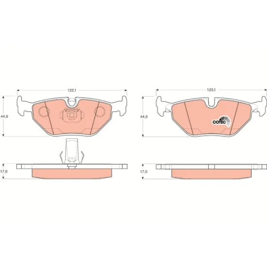 FREN BALATASI BMW E39 ARKA 5 SERI 1996-2003