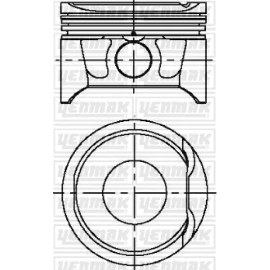 PISTON+SGM (ADET) STD MGN-LGN 1.6 16V K4M 95-112PS *79.5*