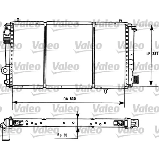 RADYATOR SU KLIMASIZ MEKANIK ( CITROEN C15D )