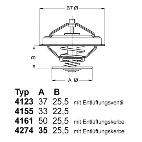 TERMOSTAT-87C (VW PASSAT 97-05  AUDI A4 95-08  A6 95-05  SKODA SUPERB 02-08) ACK