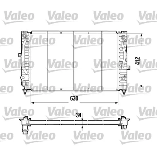 SU RADYATORU ( VOLKSWAGEN PASSAT AUDI A4 1.8 1.8T 1.9TDI 96 OTO. VITES )