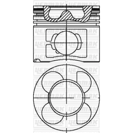 PISTON SEGMAN STD 84.00 MM ( BMW M-47 / M-57 STR 32/ (30 PİM) 99 -02 )