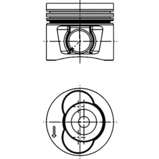 PISTON+SEGMAN (AD) STD 06> CRAFTER 2.5tdi *BJJ-BJK-CEBA-CEBB* 