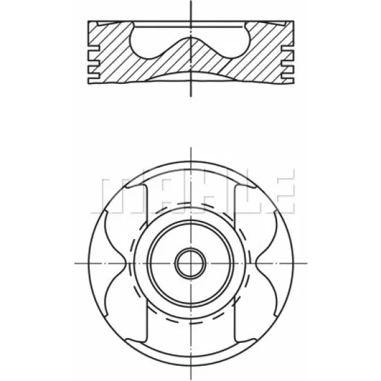 PISTON+SGM (ADET) 050 04> MST-MVN 2.5dci G9U *89* (0,20mm KISA)