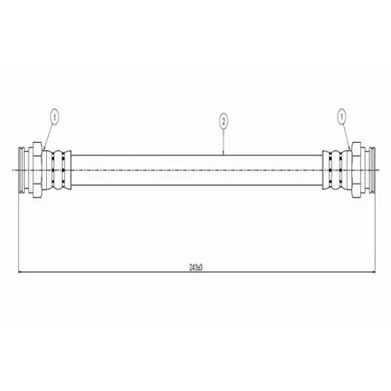 FREN HORTUMU ARKA (FIAT PUNTO EVO 09-12 / GRANDE PUNTO 05-/ ALFA ROMEO MITO 08-)