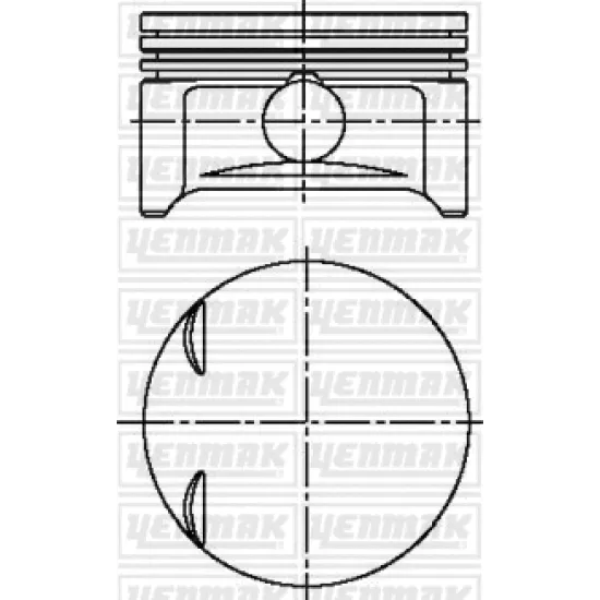 PISTON+SEGMAN STD 72.50 MM ( OPEL ASTRA -CORSA 97-03 1.2XE-ASTRA G 1.2I 16V-CORSA C 1.2 I 16V 98-)