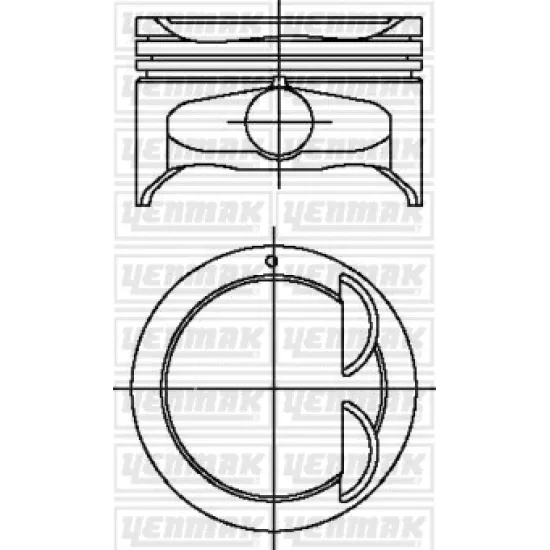 PISTON+SGM (ADET) STD 03-06 ACCENT 06> ACCENT.ERA 1.6 16V *76.5*