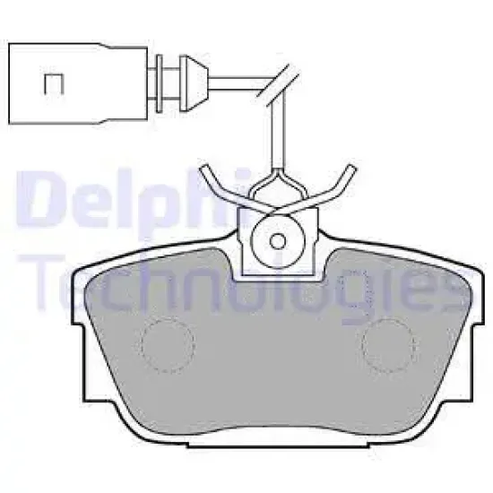 ARKA FREN BALATASI-KABLOLU- (VW TRANSPORTER 97-04 SHARAN 01-10 SEAT ALHAMBRA 03-10)