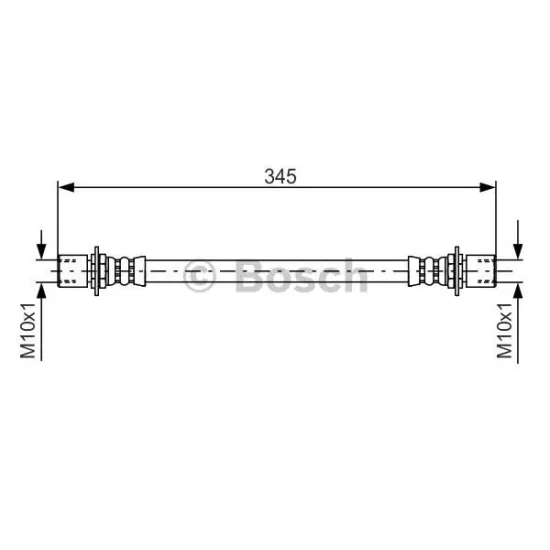 HL11 HORTUM FREN ARKA R/L-(TOYOTA HILUX 89/05 LN85-LN145 )